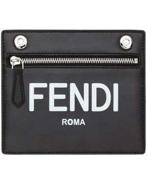 Fendi Peekaboo Clutch Bag - Black
