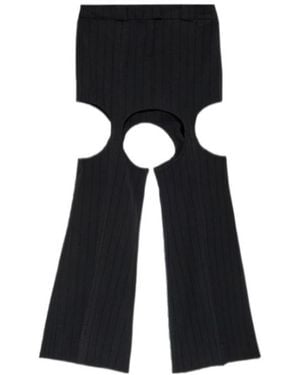 AVAVAV Cut-Out Ribbed Skirt - Black