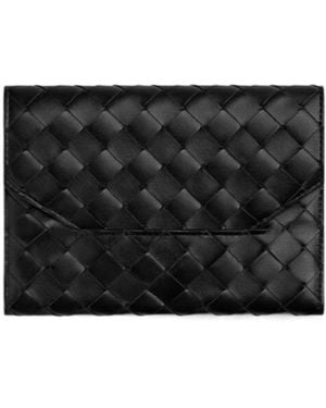 Bottega Veneta Intrecciato Roll-On Cable Case - Black