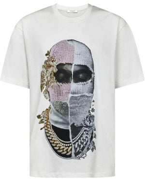 ih nom uh nit Graphic-Print T-Shirt - White