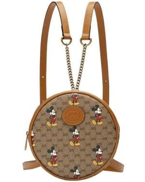 Gucci Disney X Mini Gg Supreme Backpack - Brown