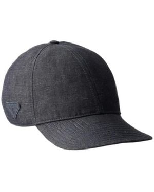 Prada Denim Baseball Cap - Blue