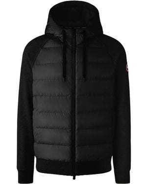 Canada Goose Hybridge Huron Full-Zipped Hooded Jacket - Black