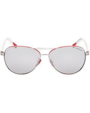 Moncler Eyewear Aviator Sunglasses - White