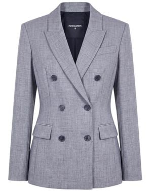 Patrizia Pepe Long-Sleeve Blazer - Blue