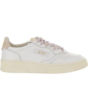 Autry Medalist Perforated Leather Sneakers - White