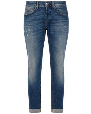 Dondup Slim Cuffed Jeans - Blue