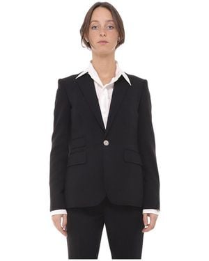 Ralph Lauren Wool-Crepe Tailored Blazer - Blue