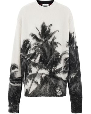 Ferragamo Trinidad Print Pullover - Grey