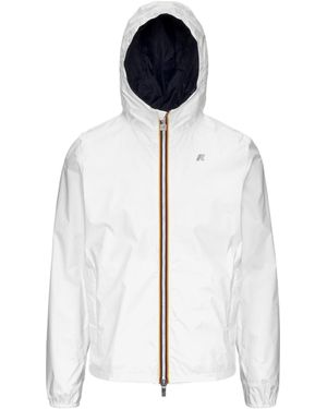 K-Way Packable Zip-Up Hooded Jacket - White