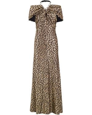 Rabanne Rabanne Chain Halter Maxi Dress - Natural