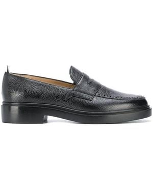 Thom Browne Penny Bar Loafers - Black