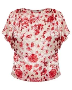 Isabel Marant Short Sleeve Top - Red