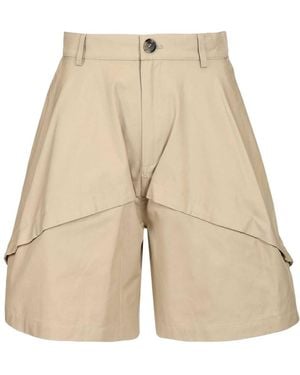 Loewe Paula's Ibiza Draped Shorts - Natural