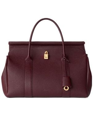 Loro Piana Double-Handle Handbag - Purple