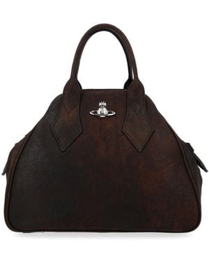 Vivienne Westwood Structured Top Handle Shoulder Bag - Black