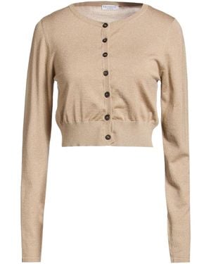 Brunello Cucinelli Solid Color Cardigans - Natural
