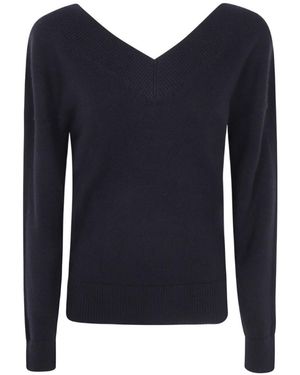 Tom Ford V-Neck Jumper - Blue