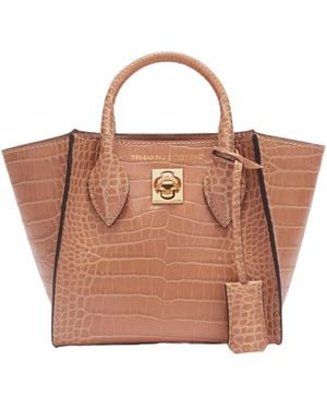 Ermanno Scervino Double Handle Shoulder Bag - Brown
