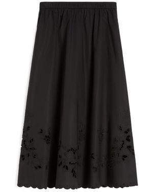 Weekend by Maxmara Poplin Skirt - Black