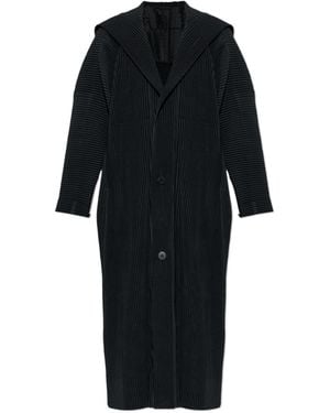 Homme Plissé Issey Miyake Hooded Buttoned Coat - Red