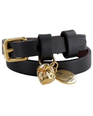 McQueen Wrap Skull Bracelet - White