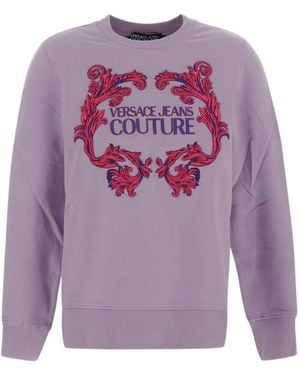 Versace Jeans Couture Long-Sleeved Jumper - Purple