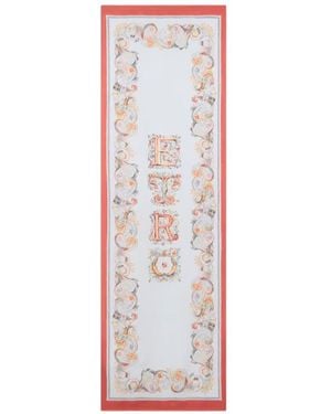Etro Floral Paisley Motif Scarf - White