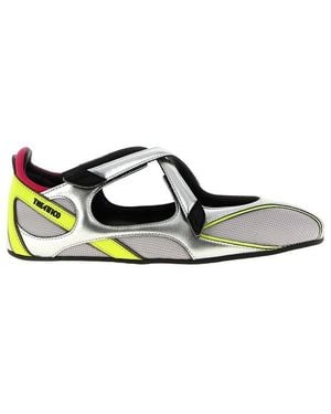 The Attico Round-Toe Trainers - Green