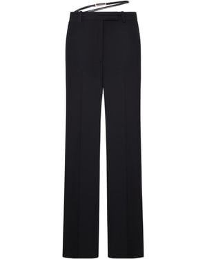Tom Ford Thin Waistband Tailored Trousers - Blue