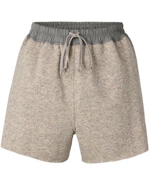 Rick Owens Light Heather Knit Shorts - Grey