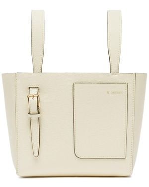 Valextra Mini Soft Bucket Bag - Natural