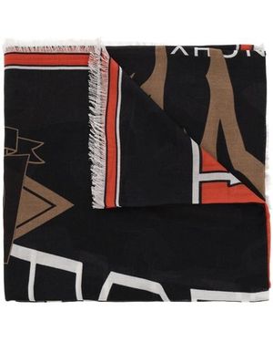 Givenchy Logo Scarf - Black