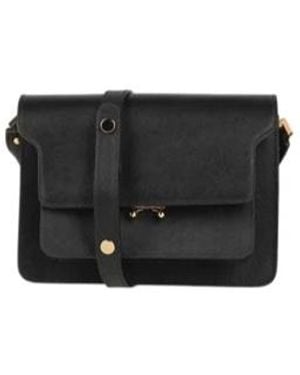 Marni Medium-Sized Leather Bag - Black