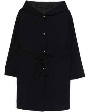 Herno Hooded Parka Coat - Black