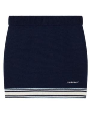 CASABLANCA Striped Tennis Skirt - Blue