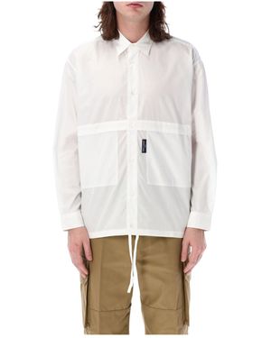 Comme des Garçons Lapel Long-Sleeved Shirt - White
