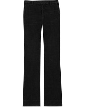 Saint Laurent Low-Rise Bootcut Trousers - Black
