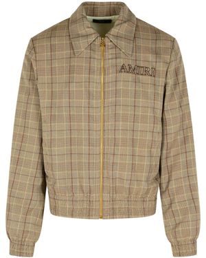 Amiri Virgin Wool Blend Jacket - Natural