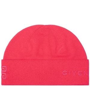 Givenchy Logo-Embroidered Beanie - Pink