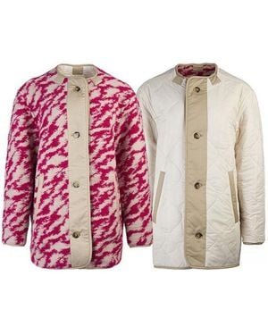 Isabel Marant Long-Sleeved Reversible Coat - Pink