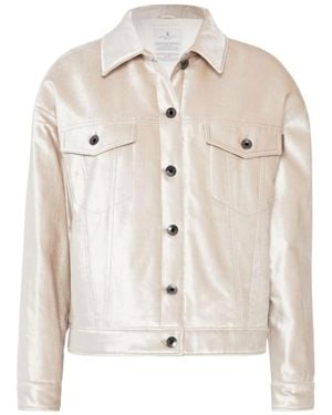 Brunello Cucinelli Padded Pearlescent-Finish Jacket - White