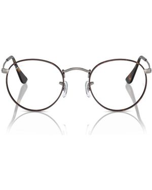 Ray-Ban Round Frame Plain Mirror - Metallic