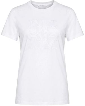 Max Mara Plain Color T-Shirts - White