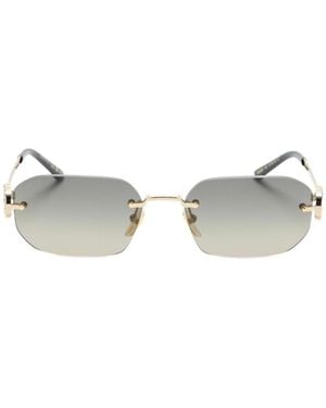 Gucci Rectangular-Frame Sunglasses - White