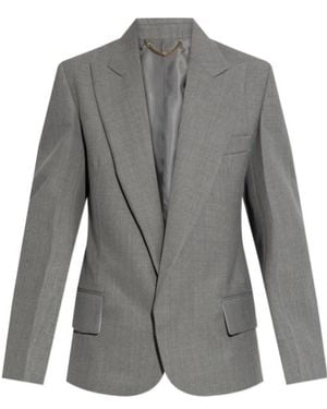 Victoria Beckham Sculptural-Sleeve Jacket - Gray