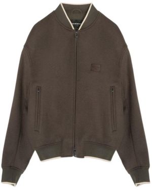 Emporio Armani Long-Sleeved Casual Jacket - Brown