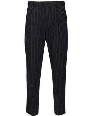 Barena Masco Pinstriped Trousers - Black