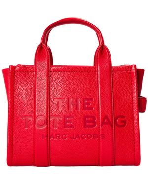 Marc Jacobs Embossed Tote Handbag - Red