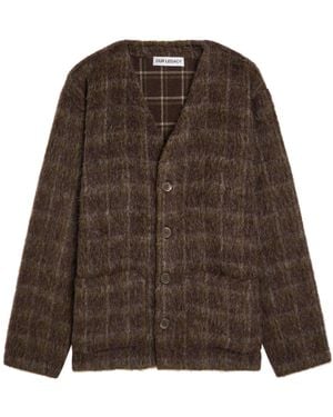 Our Legacy Check Wool Cardigan - Brown
